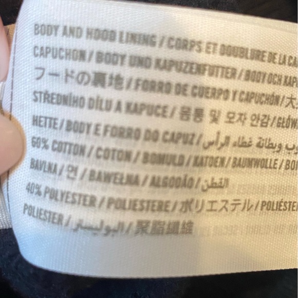 Hollister Black Cropped Zip Front Hoodie Size XS - Picture 7 of 7